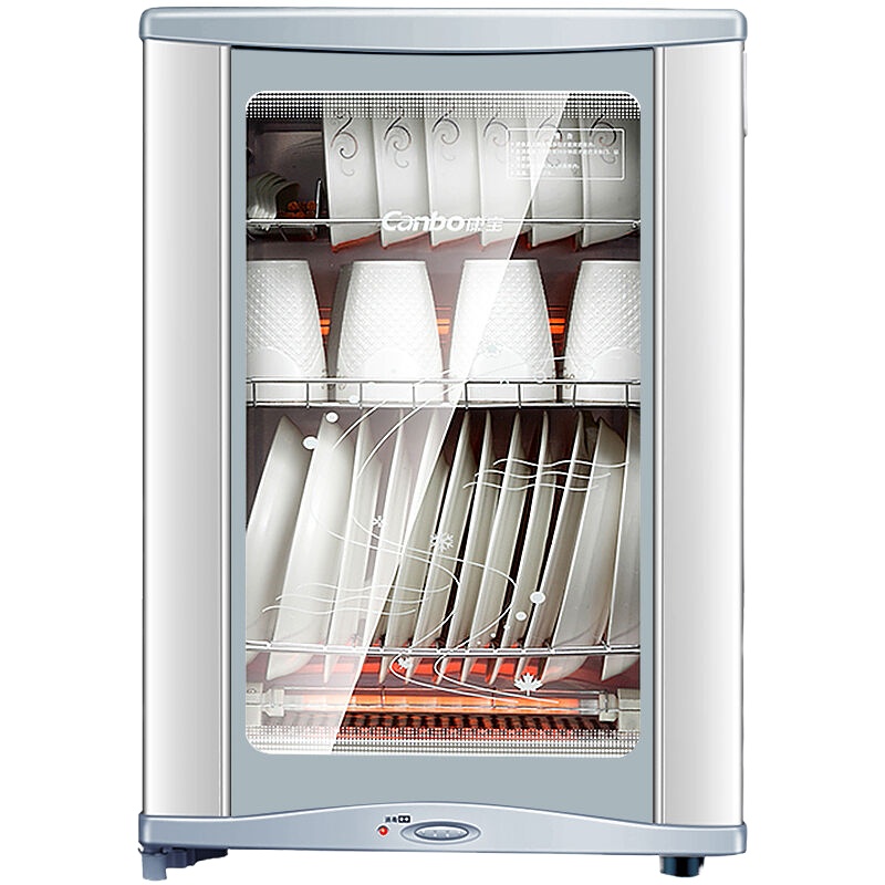 康宝(Canbo)消毒柜碗柜48L升迷你小型立式台式家用桌面餐具收纳柜 XDR50-D7 125°C高温消毒