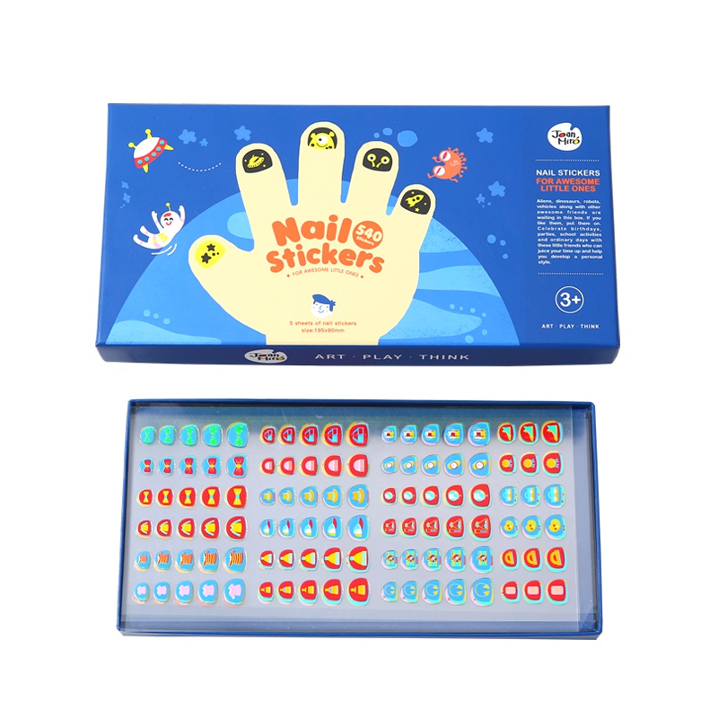 JoanMiro美乐童年 儿童指甲贴女孩美甲贴画防水宝宝卡通纹身贴安全无毒指甲贴纸 梦幻乐园