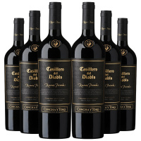 智利原瓶进口红魔鬼(Casillero del Diablo)珍酿卡本妮苏维翁干红葡萄酒 750ml*6整箱装