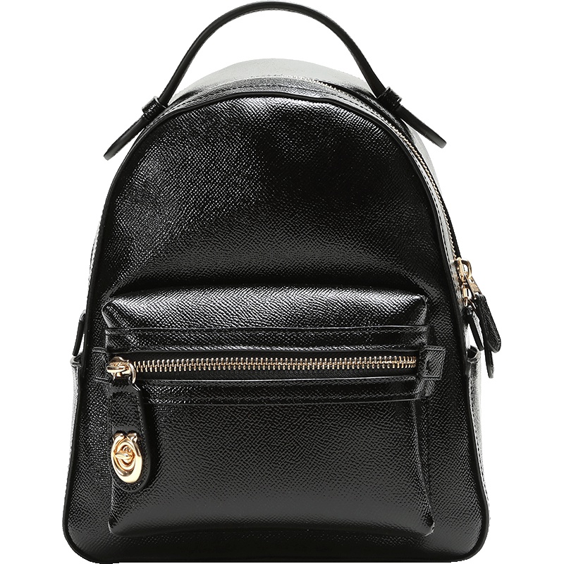 COACH 蔻驰 女士黑色皮革双肩包 31629