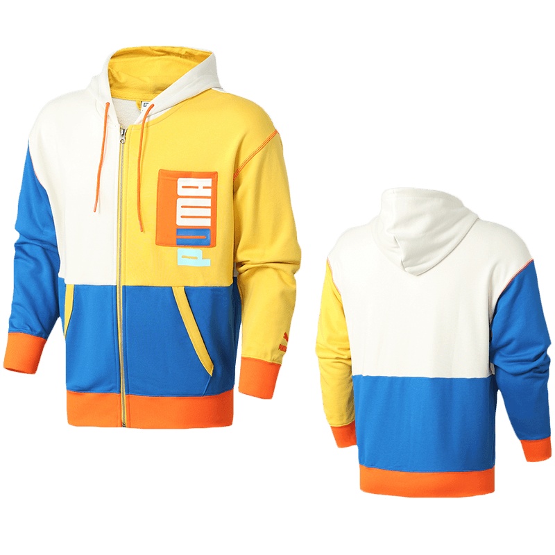 PUMA彪马男装运动服休闲连帽针织外套530712