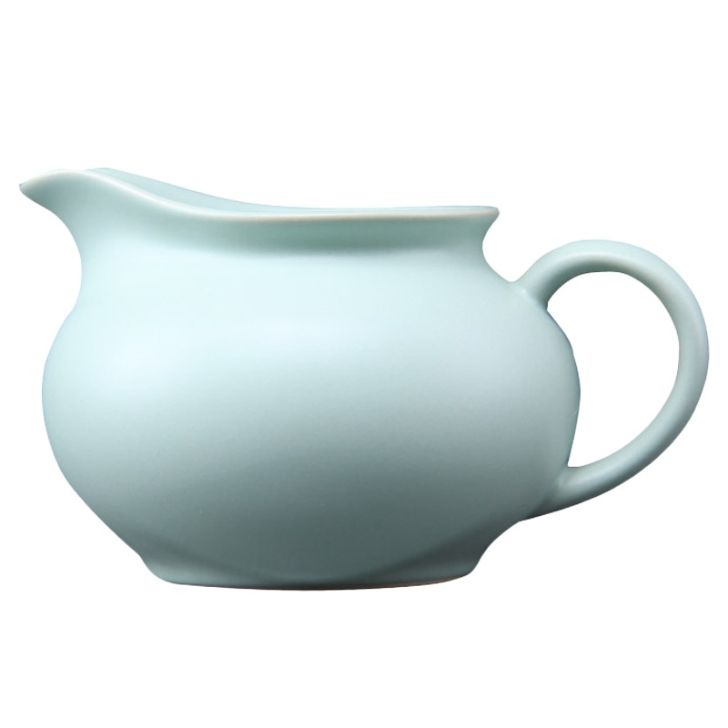 唐宏坊 公道杯分茶器茶海家用汝窑功夫茶具配件 开片汝瓷天青色款式一