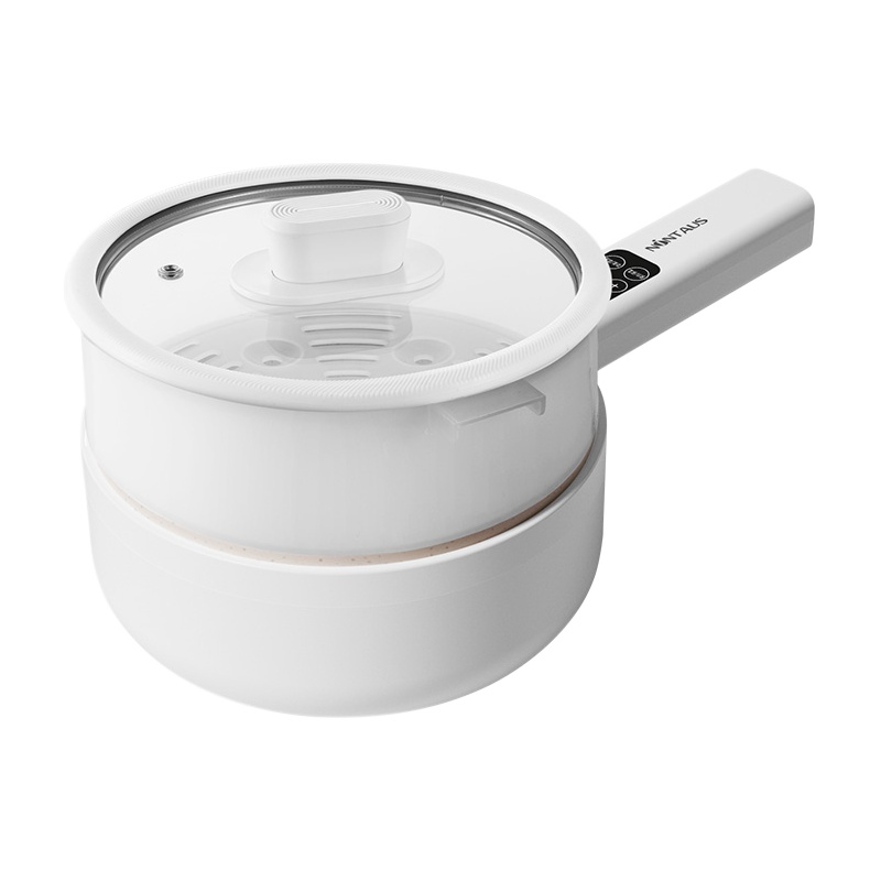 金正(NiNTAUS)电煮锅电脑款带蒸笼电火锅宿舍学生锅手持多功能小炒锅家用小锅煮面电锅寝室1-2人小型JZF-D150