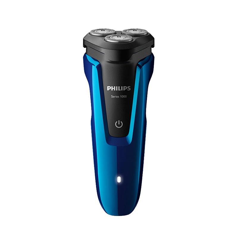 飞利浦(Philips)电动剃须刀 S1050/02 星空蓝干湿两用三刀头全身水洗充电旋转式刮胡刀