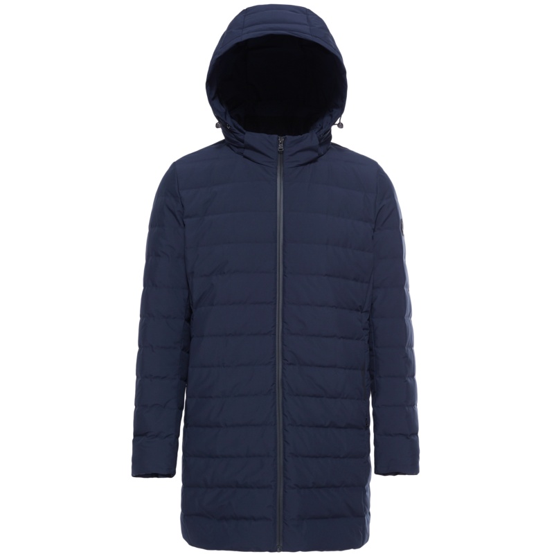 波司登中长款男士羽绒服休闲保暖防寒外套修身连帽上衣