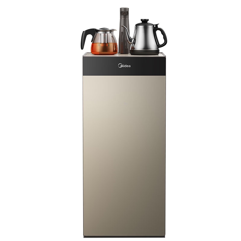 美的(Midea)饮水机茶香茶吧机家用下置式 多功能智能自主控温 立式温热型饮水机 YR1025S-W