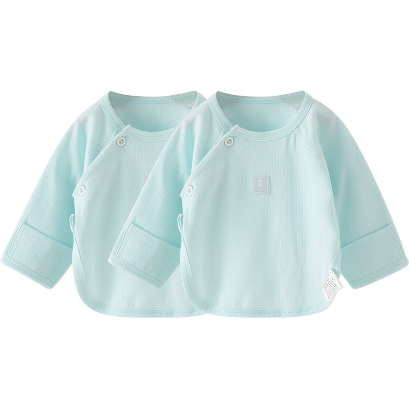 童泰(TONGTAI)2020年新款0-3月新生婴儿男女宝宝家居服半背衣纯棉上装两件装儿童内衣
