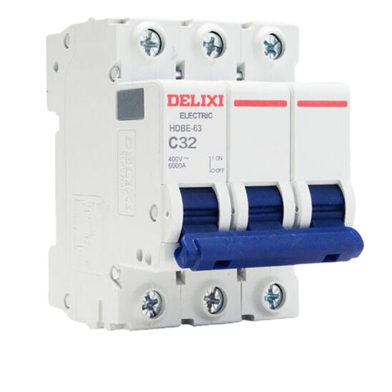 德力西 HDBE633C32 空气开关小型三相断路器3P32A (单位:个)