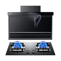 帅康(sacon)烟灶套餐7字型油烟机家用欧式抽油烟机自动清洗23立方CS270油烟机灶具套餐侧吸式顶吸油烟机套装液化气