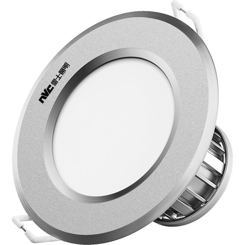 雷士照明led筒灯嵌入式家用4w射灯孔灯客厅吊顶洞灯走廊天花灯桶灯 开孔7.5-8.5公分现代简约