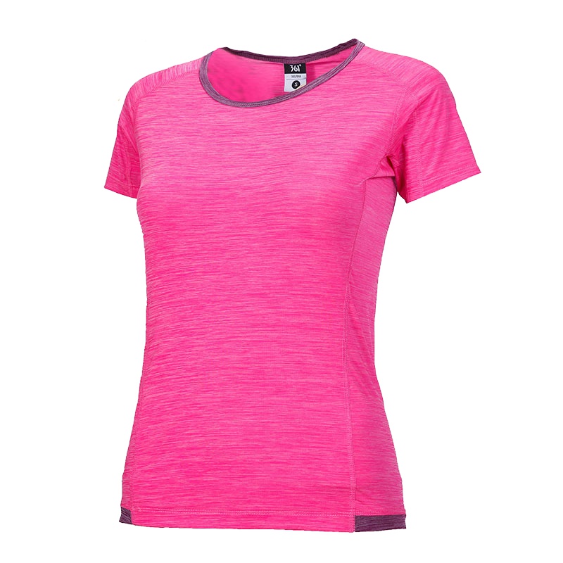 361度女装运动T恤夏季薄款体恤361修身透气圆领短袖T恤女上衣