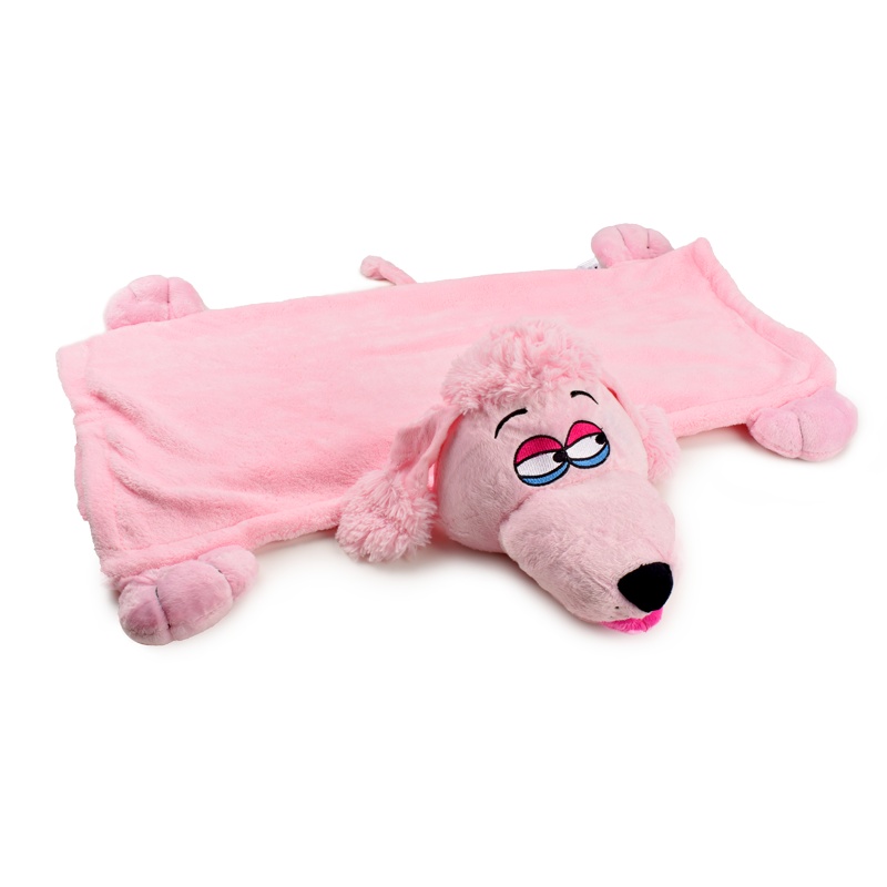 高档珊瑚绒贵宾狗手偶毯 Plush Blankets and Hand Puppets PP袋 手偶玩具毛毯