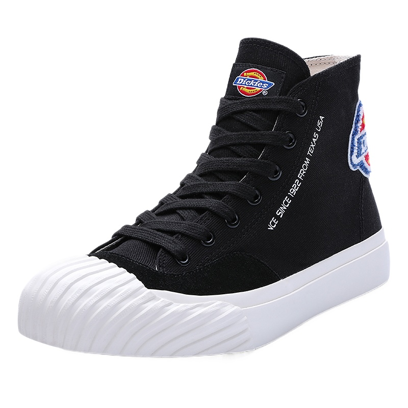 Dickies帆布鞋男潮流韩版百搭2021春季新款学生休闲板鞋高帮情侣鞋201N50LXS21