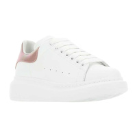 [正品保证]早春新款MCQ 麦昆小白鞋 亚历山大麦昆女鞋经典裸粉尾麂皮休闲运动鞋