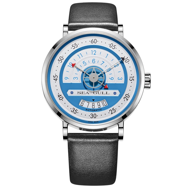 海鸥表(SEAGULL)男士手表 自动机械表 休闲男款腕表商务男表 819.93.6051绿盘