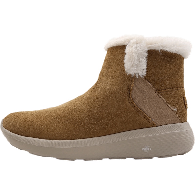 斯凯奇女鞋冬季轻质毛里短靴保暖耐磨一脚穿雪地靴14635/CSNT