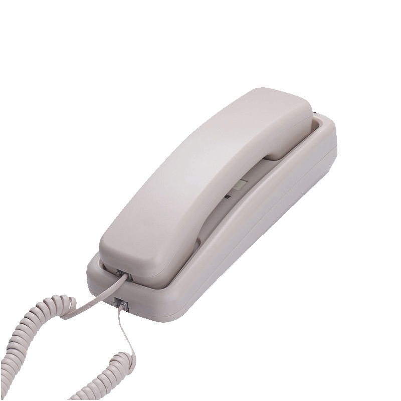中诺(CHINO-E)A058酒店电话机桌壁两用 重拨/暂停/音量调节浴室小分机 米白色