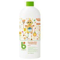 甘尼克宝贝(BabyGanics) 泡沫型奶瓶餐具清洁剂补充装(柑橘)946ml