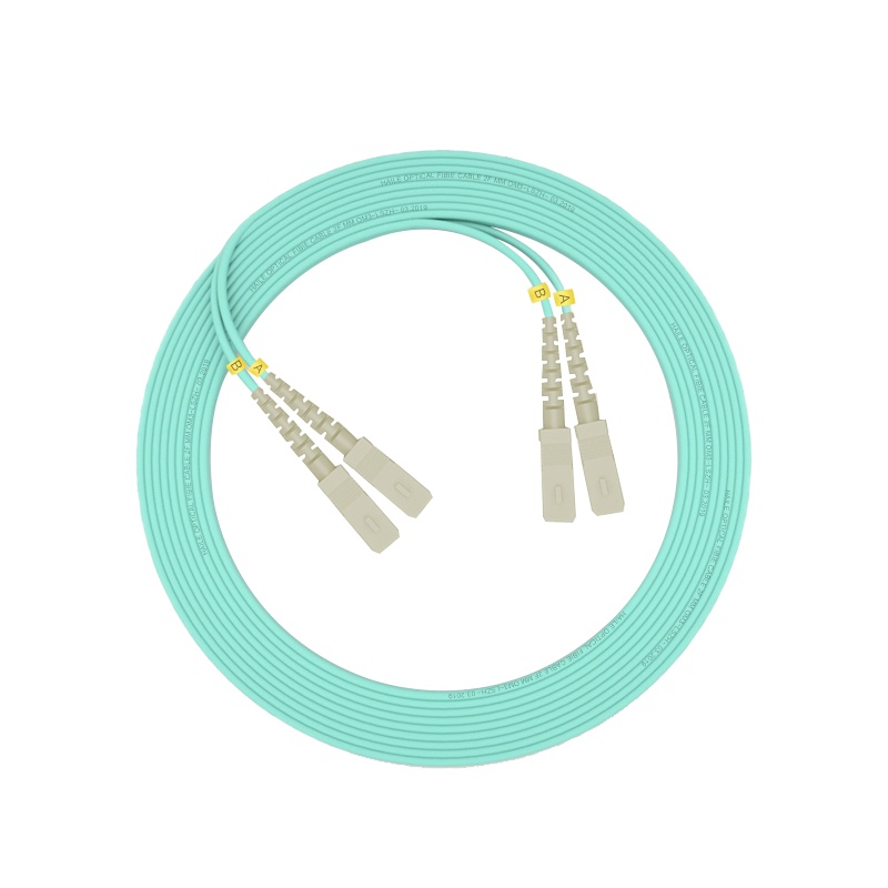 千天(QANTOP)光纤跳线 电信级光纤熔接收发器尾纤 光端机适用 SC-SC多模双芯OM4-QT-GXTX376