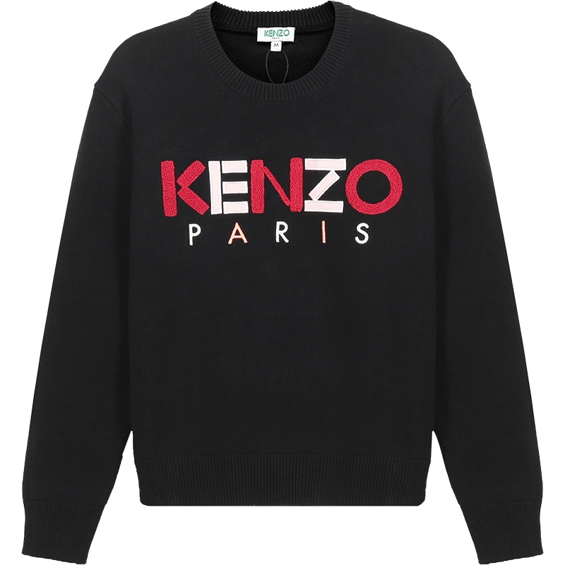 KENZO 高田贤三 女款棉质长袖圆领毛衣针织衫 FA5 2PU507 808