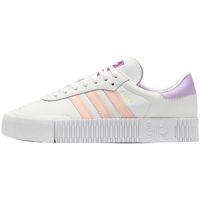 阿迪达斯三叶草女鞋板鞋SAMBAROSE低帮运动休闲鞋FX8103