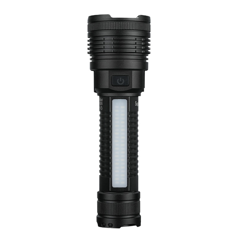 神火D15强光手电筒26650可充电式LED户外灯远射双灯带磁铁COD侧灯 中型手电筒