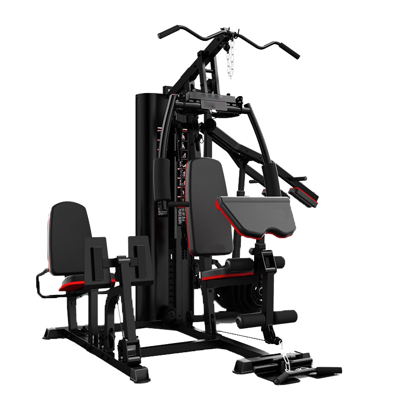 大型健身器材组合蹬腿三人站力量综合训练器械健身房多功能(汉臣)
