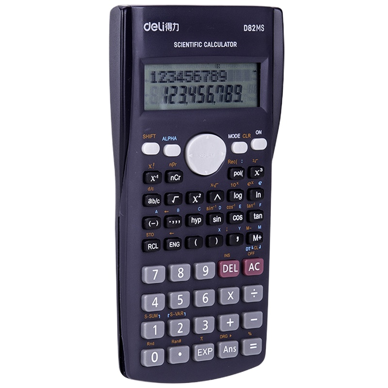 得力(deli)-D82MS--函数计算器-深蓝得力(deli)-函数计算器-2种功能科学计算机-适用于初高生计算器