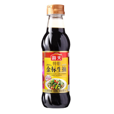 海天特级金标生抽500ml 4瓶装 家庭省心盒