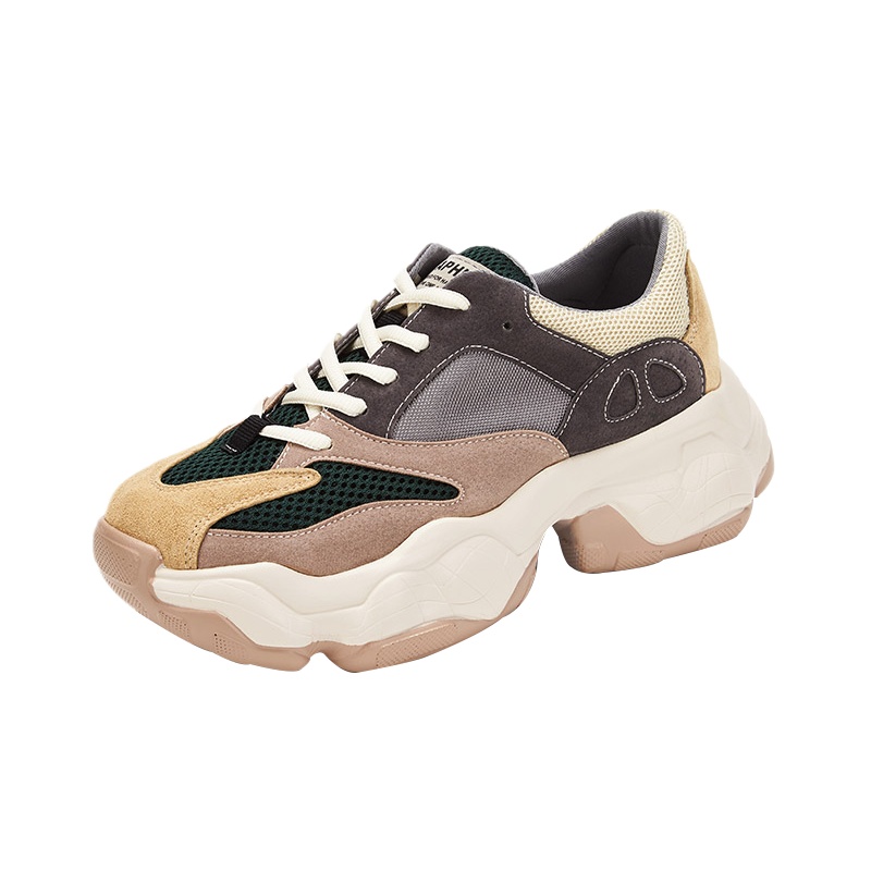 达芙妮女鞋2020春季新款ins超火韩版百搭厚底女老爹鞋