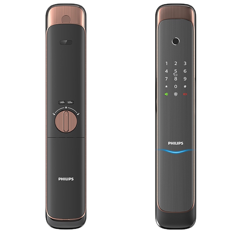 飞利浦推拉式智能门锁DDL703K-5HG红古铜