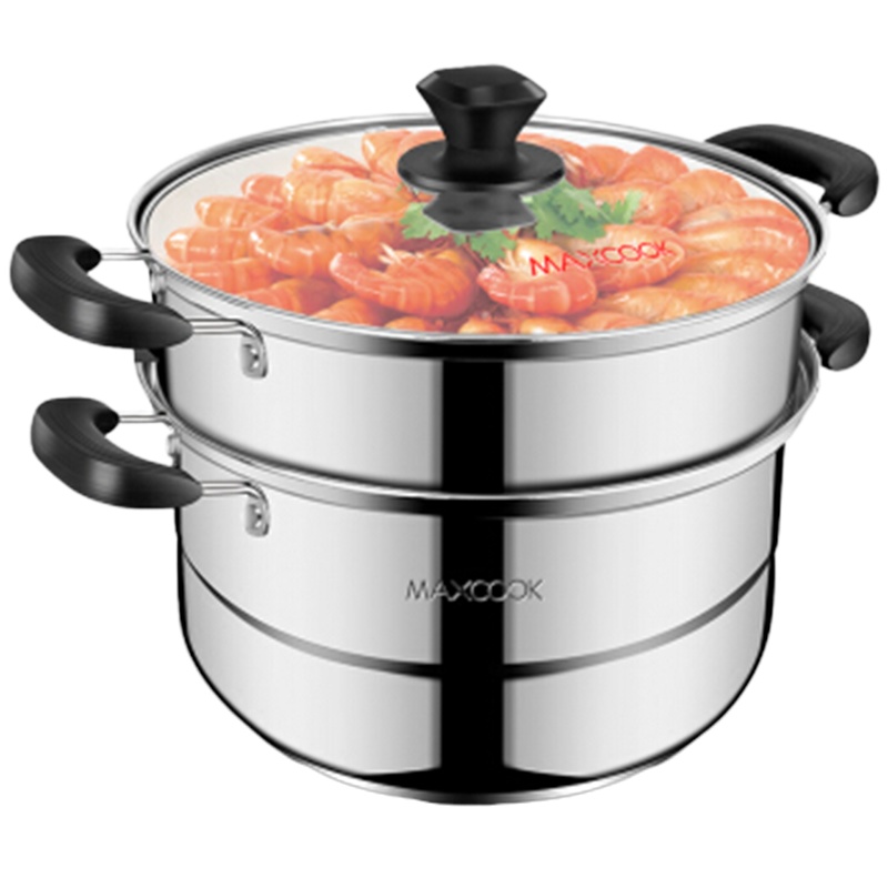 美厨 不锈钢蒸锅二层复底 口径26CM