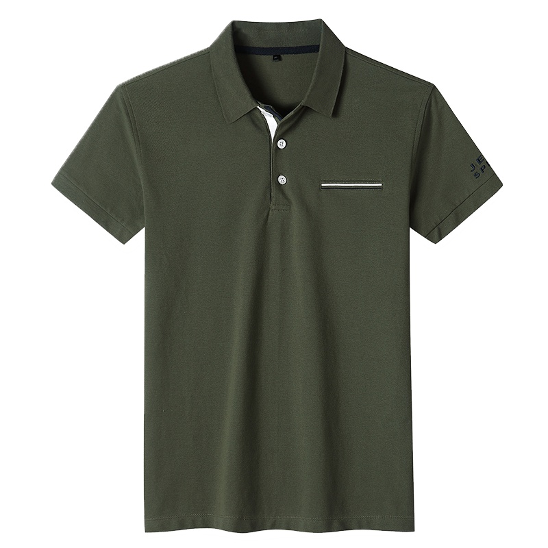 JEEP吉普2019夏季新款男士短袖t恤衬衫领半袖polo衫潮流丅恤男装潮牌衣服青年翻领休闲运动百搭打底上衣