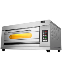 乐创(lecon) 大型披萨烤箱商用烤炉箱蛋糕面包月饼电烘烤箱机烘炉焗炉电烤箱 一层二盘烤箱220V