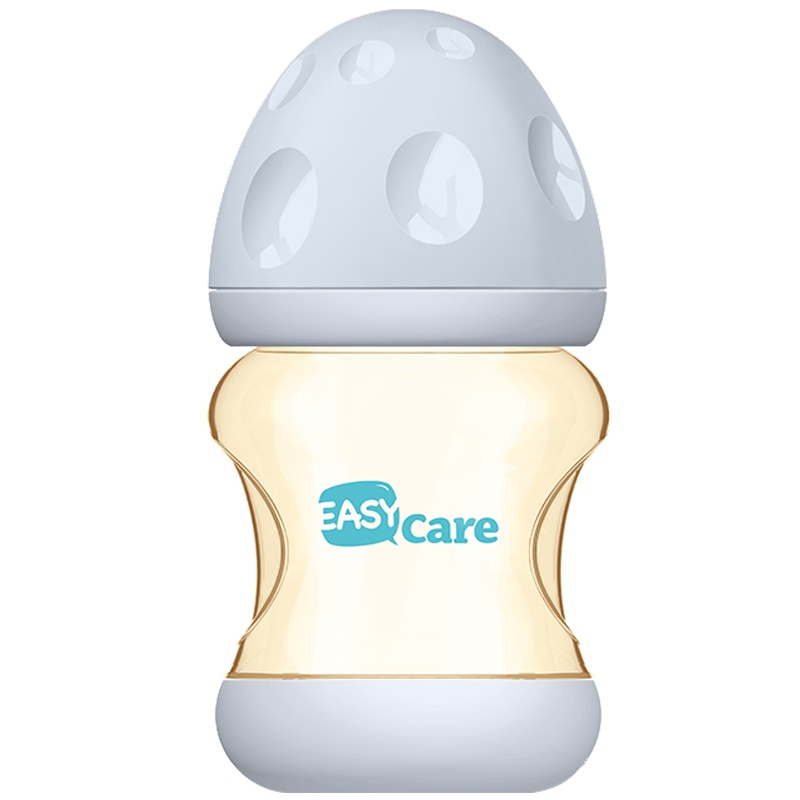 伊斯卡尔(Easy Care)160ml防胀气奶瓶宝宝PPSU奶瓶耐摔宽口断奶神器防呛奶零负压灰色不带手柄