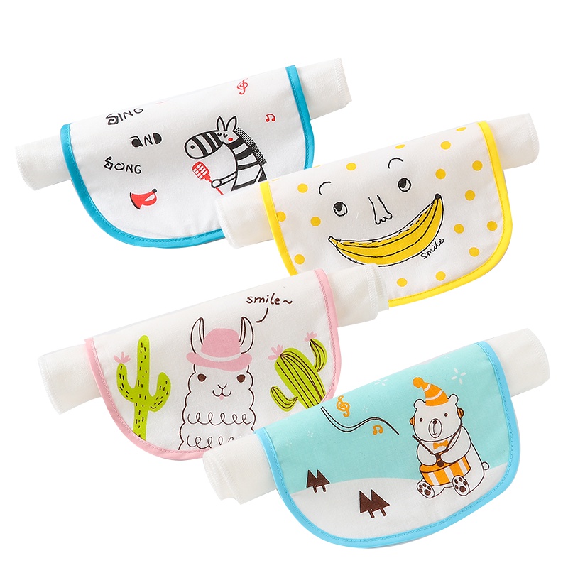 卡伴Curbblan儿童纯棉隔汗巾宝宝纱布大尺寸吸汗巾4条装