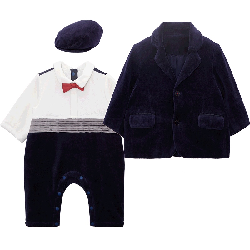 英氏婴儿礼服套装 男宝冬季帅气礼服套装1812A9523