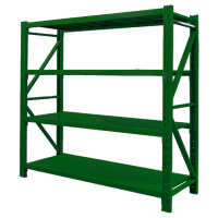 创世人 办公家具部队货架军绿仓储货架盾牌库房货架仓库移动货架定做异型货架储藏置物架