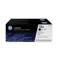 [精选]惠普(HP)Q2612AF 12A双支装硒鼓适用HP1020 M1005 1319 1010 3055 3015(彩包和白色行业装随机发货)
