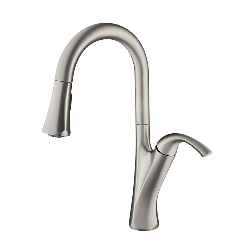 9124Moen摩恩冷热水龙头抽拉式水槽洗菜盆可旋转厨房龙头铜诺池进口