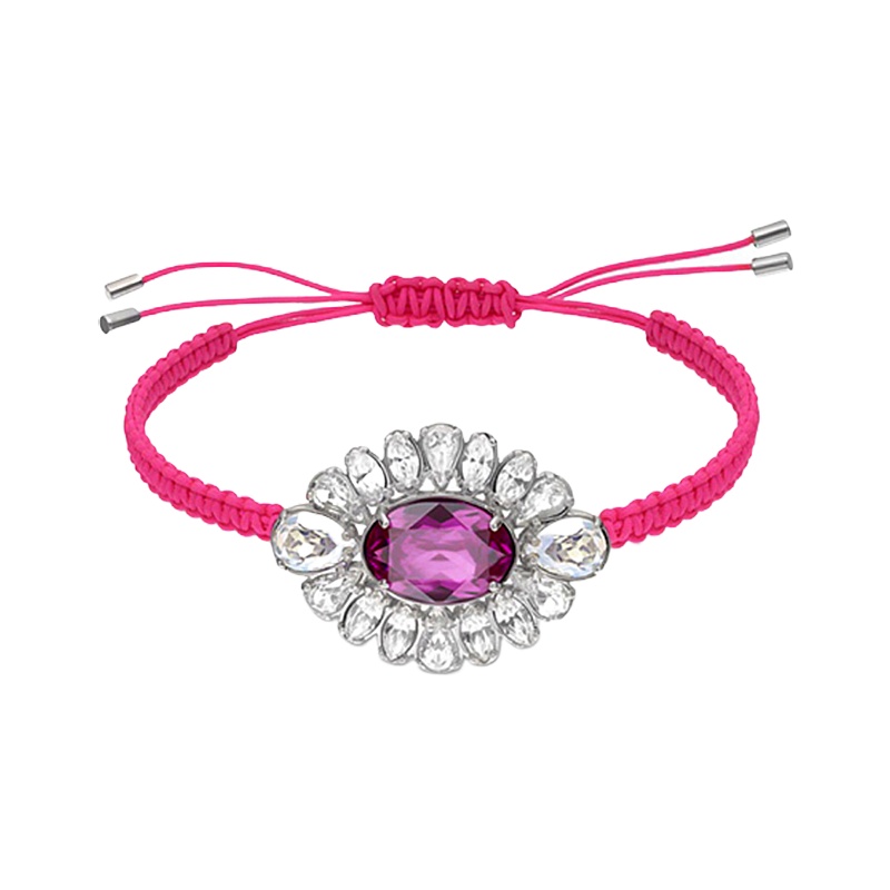SWAROVSKI施华洛世奇 粉色花朵水晶手链 人造水晶 送恋人 女士5019150