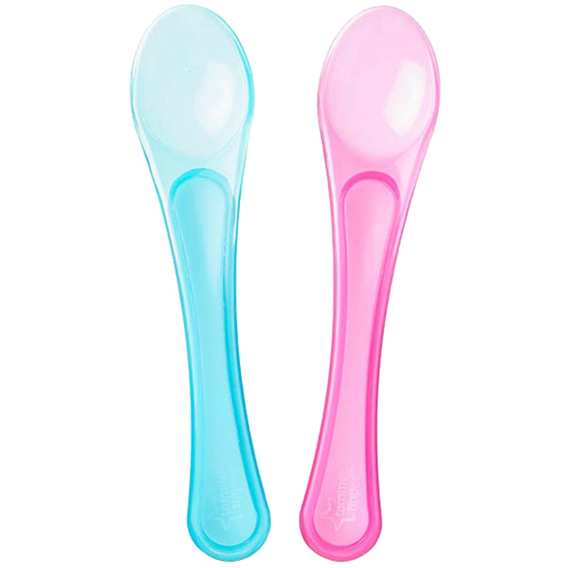 汤美星(Tommee Tippee)00743 宝宝训练勺婴儿勺子儿童喂水餐具2个装