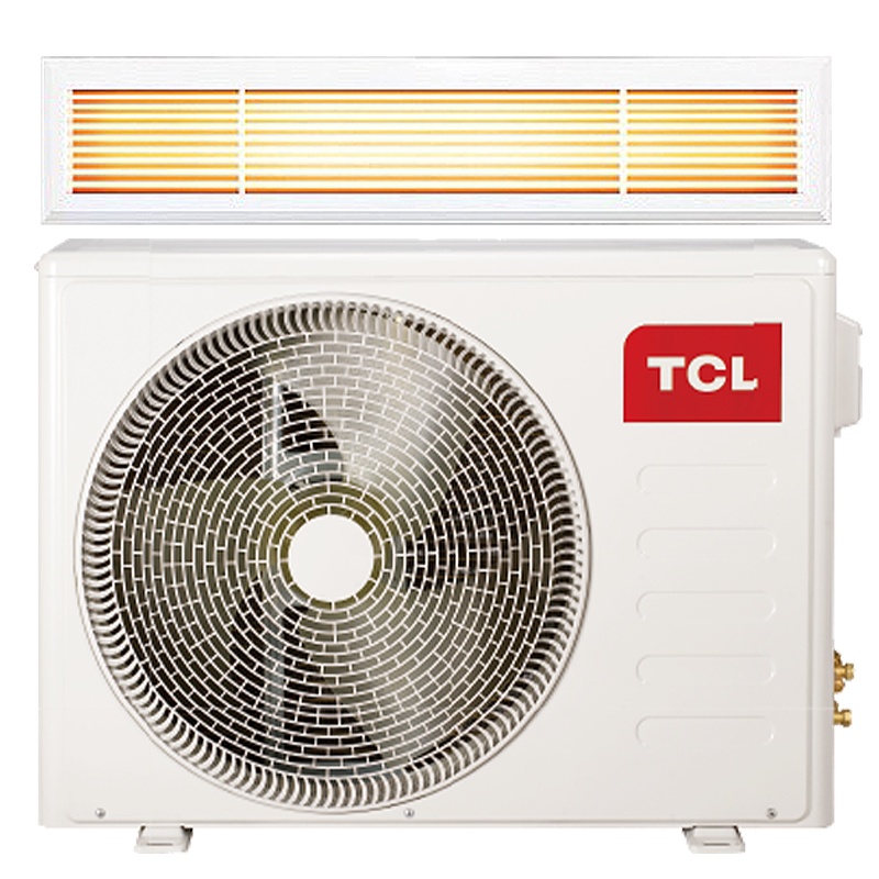 TCL中央空调 1.5匹风管机 冷暖一拖一卡机 超薄静音 适用12-18㎡ KFRD-36F5W/Y-E2