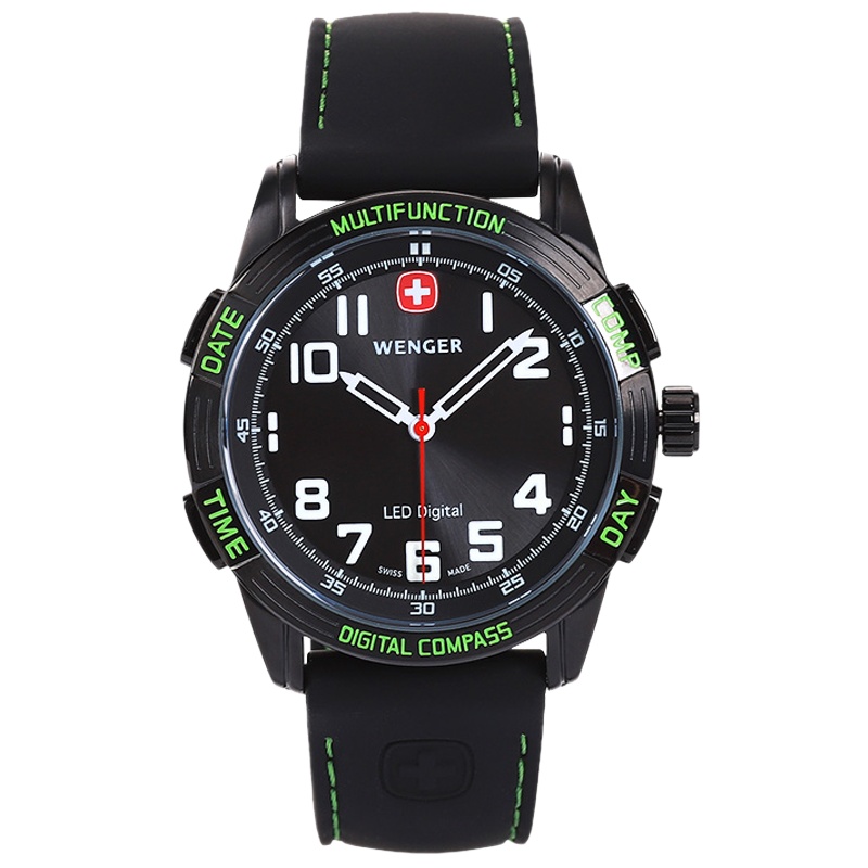 威戈Wenger瑞士原装男女士手表时尚潮流简约休闲运动防水中性石英表男女 70433