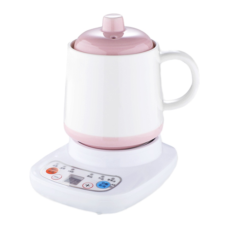 养生壶全自动家用多功能办公室小型煮茶器迷你黄金蛋加热水壶煮花茶 0.5L白色杯+底座
