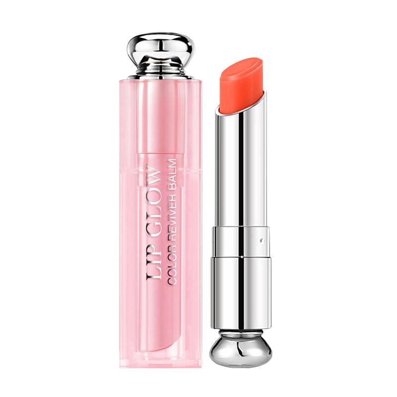 Dior迪奥口红 烈艳蓝金魅惑粉漾变色唇膏004#偏橘色3.5g闪亮女士不掉色