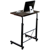 三圣 简约现代客厅卧室家具人造板笔记本升降式 金属床上电脑桌床边桌边几电话几沙发边桌可移动办公桌可升降桌子