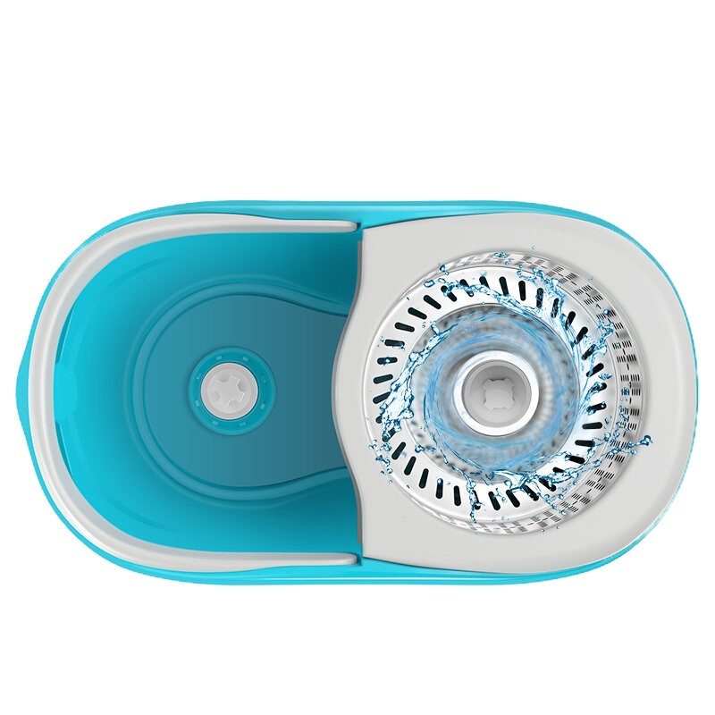 津草堂(JINCAOTANG) LH 不锈钢旋转拖把 免手洗拖布桶旋转 双驱动手压旋转拖把桶不锈钢地拖桶干湿