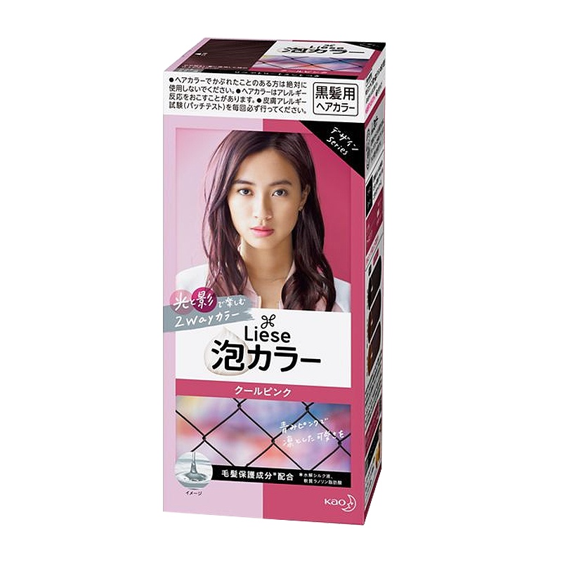 Kao 花王旗下 Liese 莉婕 泡沫染发剂 浆果粉棕 108ml(黑发用不遮白)