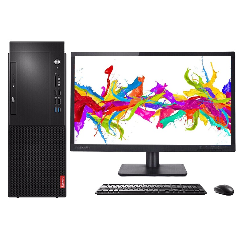 联想启天M428 商用台式机电脑I5-9500/8G/1T/集显/无光驱/预装正版win10PRO/三年保/19.5英寸